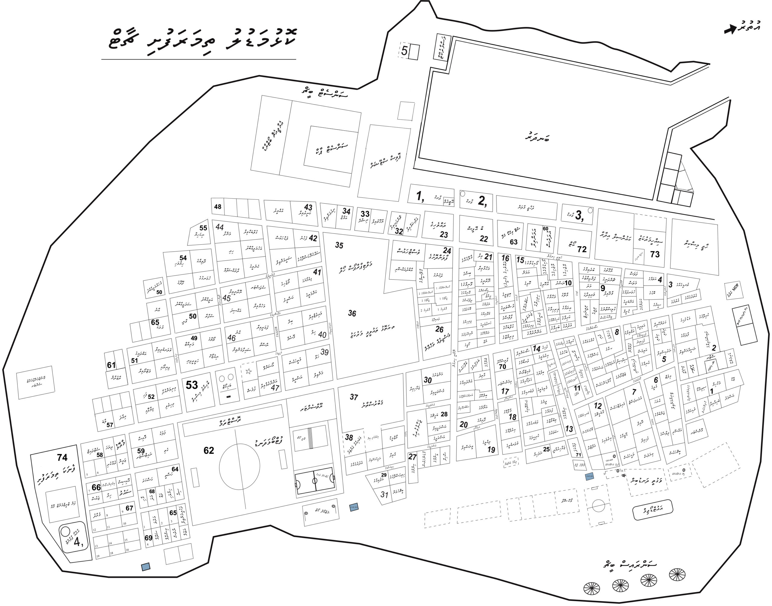 Dhivehi chart of thimarafushi