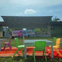 chairs and setup of face painting station