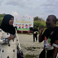 man interviewing a lady